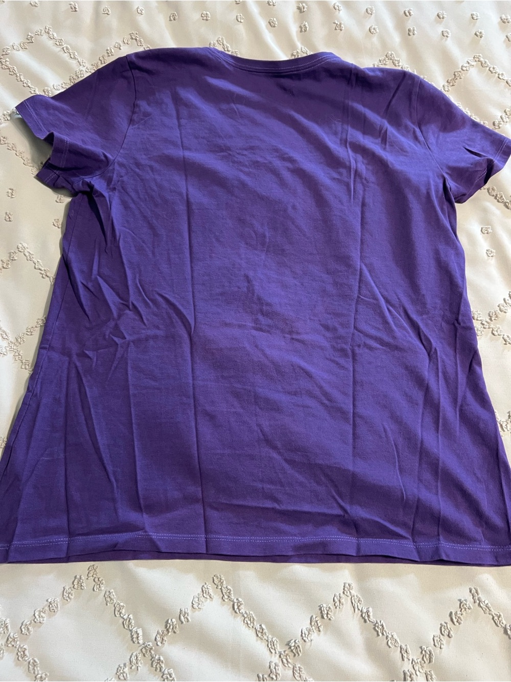 Life Is Good Graphic Tee Large Purple Halloween Flamingo Pumpkin Shirt NWOT - Picture 5 of 5